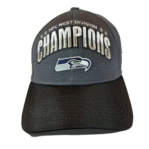 Seattle Seahawks New Era 9FORTY NFC West Champions Adjustable NFL Team Cap Hat - Picture 1 of 12